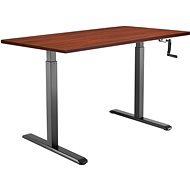 AlzaErgo Tisch ET3 schwarz + Tischplatte TTE-01 140x80cm braun furniert - Höhenverstellbarer Tisch