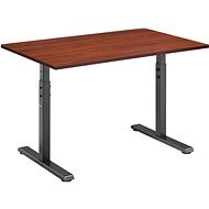 AlzaErgo Fixed Table FT1 černý + Stolová deska TTE-01 140x80cm lamino kaštan - Desk