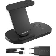 AlzaPower WSC100BB 3in1 Wireless Charger for Samsung + charger 20W black - Wireless Charger