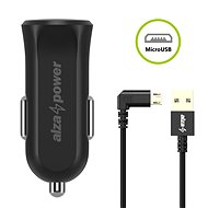 AlzaPower Car Charger X310 + AlzaPower 90Core Micro USB, 1m, Black - Car Charger