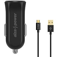 AlzaPower Car Charger S310 black + Core Micro USB 1m black - Car Charger