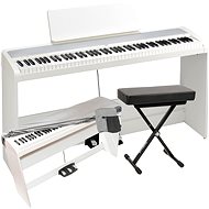 KORG B2SP WH + QUIK LOK BX-8 + Korg DC-P1 - Digital Piano