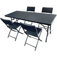 La Proromance Folding Table R180 + 4 db Folding Chair R41 - Kerti bútor