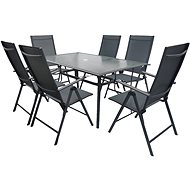 LA PROROMANCE Set zahradního nábytku G47+ T17 antracit 1stůl+6židlí - Garden Furniture