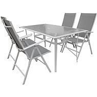 La Proromance Garden Table G47 + 4 db Garden Folding Chair T17 Moka - Kerti bútor