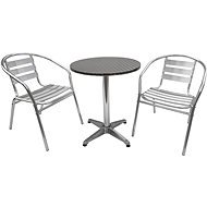 La Proromance Bistro Table 001 + 2 db Bistro Chair 001 Aluminium - Kerti bútor