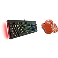 Rapture ALPHA Cherry MX Red black - CZ/SK + ASPIS black-orange - Keyboard and Mouse Set