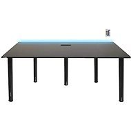 SYBERDESK PRO XXL, 165 x 68 x 73 - 76 cm, LED, fekete - Gaming asztal