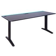 SYBERDESK ULTRA XXL, 165 x 68 x 74 - 75 cm, LED, Cable Organisation System, fekete - Gaming asztal