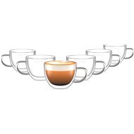 Siguro Doppelwandiger Glasbecher Capuccino, 280 ml, 6 Stück - Thermoglas