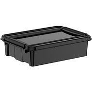 Siguro Pro Box Recycled 8 l, 30 x 11,5 x 40 cm, schwarz - Aufbewahrungsbox