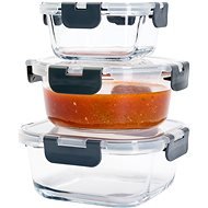 Siguro Set of food jars Glass Seal 0,3 l + 0,6 l + 0,8 l, 3 pcs - Food Container Set
