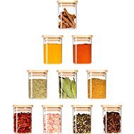 Siguro Set of Bamboo spices, 0,18 l, 10 pcs - Spice Container Set