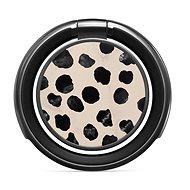Burga Almond Latte Gunmetal Ringholder - Phone holder
