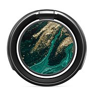 Burga Emerald Pool Gunmetal Ringholder - Phone holder