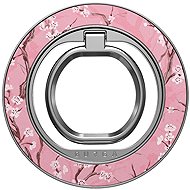 Burga Magnetic Ring Holder Silver Sakura - Phone holder