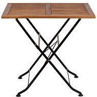 PARKLIFE Összecsukható asztal 80x80 cm fekete/barna - Kerti asztal