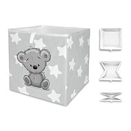 Butter Kings grey teddy, 32 × 32 cm - Storage Box