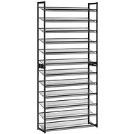Houseland Dancer metal, 12 shelves, black - Shoe Rack