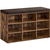 Houseland Vasagle Endersen, 78,5 cm, brown/black - Shoe Rack