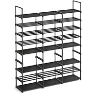 Houseland Dego adjustable shoe rack, 129 cm, black - Shoe Rack