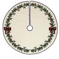 Butter Kings Circle bow tree mat - Christmas Tree Mat