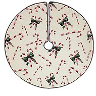 Butter Kings Candycane bow tree mat - Christmas Tree Mat