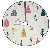 Butter Kings Mat under the tree skiing - Christmas Tree Mat