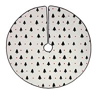 Butter Kings Placemat red dot and black trees - Christmas Tree Mat