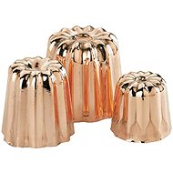de Buyer 6820.45N Scalloped canelés copper, 4,5 cm - Baking Mould