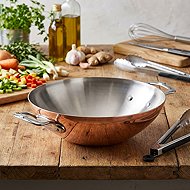 de Buyer 6247.32 Prima Matera, copper - Wok Pan