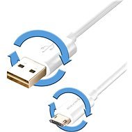 BlitzWolf Reversible Micro USB - two-way connectors, 1m white - Data Cable