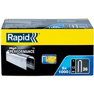 RAPID 36/12mm, 5x1000pcs, box - Heavy-Duty Staples