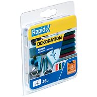 RAPID Melting sticks green, red, blue 7 mm, 36 pcs - Glue Gun Refill