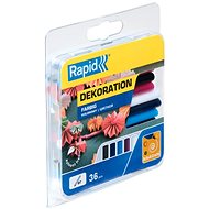 RAPID Fusible bars white, red, blue, black 7 mm, 36 pcs - Glue Gun Refill