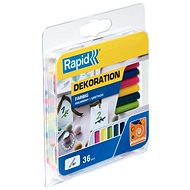 RAPID Melting sticks red, yellow, green, blue 7 mm, 36 pcs - Glue Gun Refill