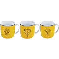 by inspire Sada čajových hrnků 350ml LAMA yellow 3ks - Hrnek