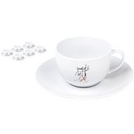 By Inspire LOVE Set of Coffee Cups with Saucers 6pcs 150ml - Set of Cups