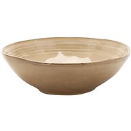 Clay Ceramic soup plate Corn, 21×6,5cm, beige - Plate