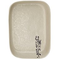 Clay Bowl small Square Field, 14×10×3 cm, cream - Small Bowl