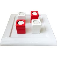 By-inspire Set of 4 candle holders with tray - Christmas Candlestick