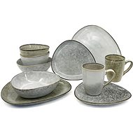 Clay Dining set Triangle, 10 pieces - Dish Set