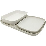 Clay Square dining set, 3 pieces - Dish Set