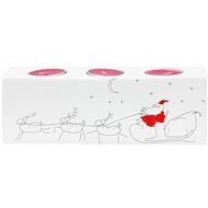 by inspire Quadro 3 Xmas, 22x6x8cm - Candlestick