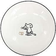 by inspire Bowl/deep plate MOUSE 19,5 × 4 cm, white with black line - Small Bowl