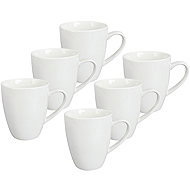 by inspire Set 6 pcs - Mug Alba, 350 ml, white - Set of Cups