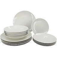 by inspire 18-piece plate set Linea, white - Set of Plates