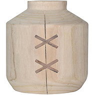 by inspire WoodStitch wooden vase, 19 × 19 × 21 cm - Vase