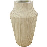 by inspire Ceramic vase Runa 13,5 × 13,5 × 23 cm, wood finish - Vase