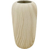 by inspire Ceramic vase Selva 12,5 × 12,5 × 24,5 cm, wood decor - Vase